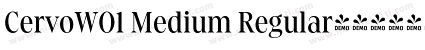 CervoW01 Medium Regular字体转换